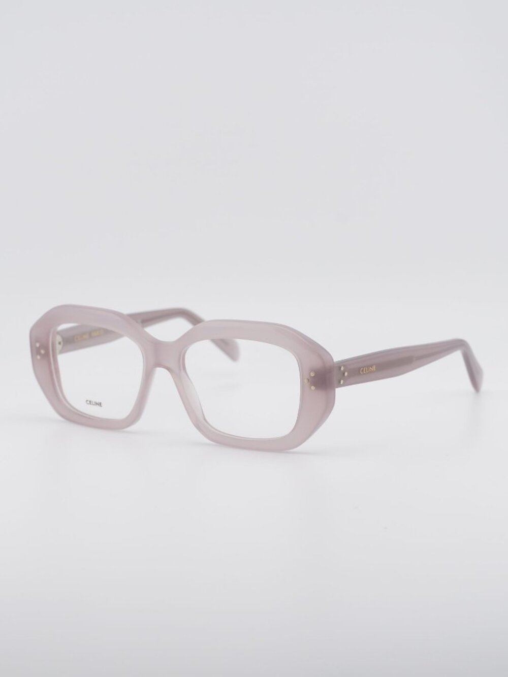 Celine CL50156I 045 Eyeglasses Gloss Brown 54mm Rectangle Frame